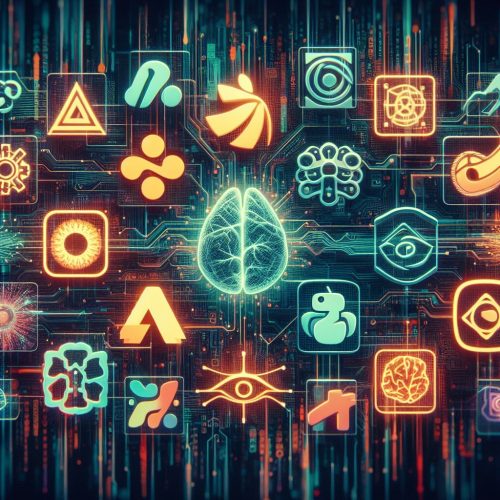 Um cérebro futurista conectado representando a inteligência artificial