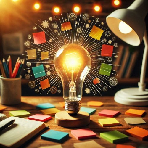 lampada indicando ideia